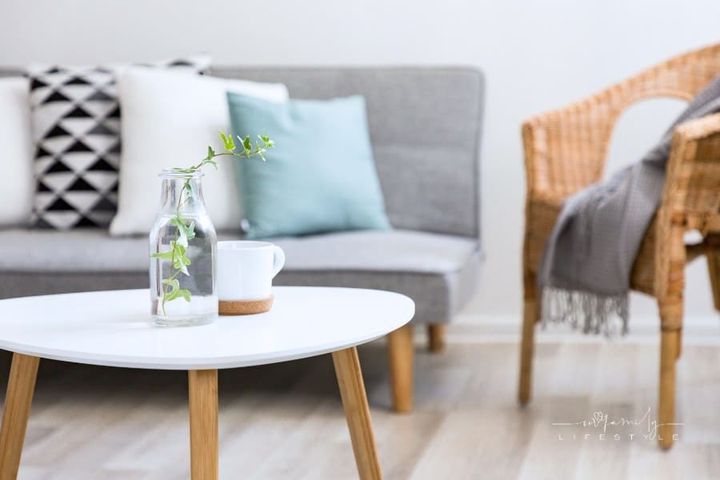 Oval Coffee table in scandinavian style