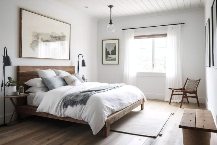 Minimal Farmhouse Bedroom