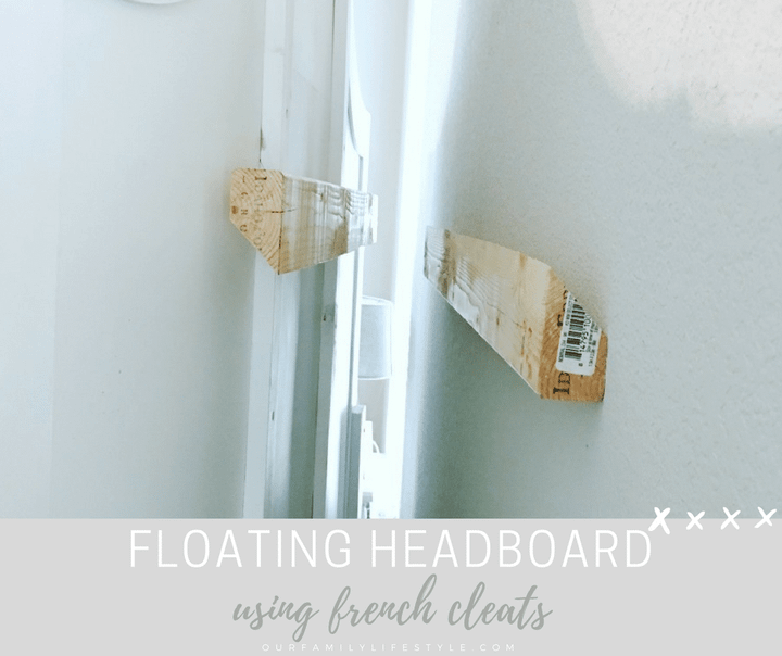 Easy Floating Headboard Using French Cleats