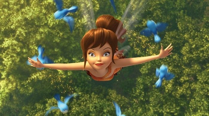 Fawn flying