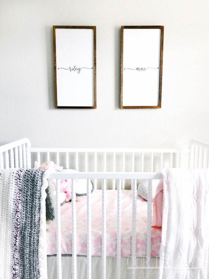 handmade wooden signs for nursery
