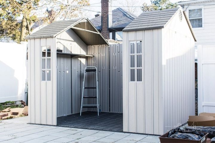 Building a storage shed in backyard