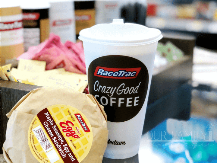 RaceTrace Breakfast Sandwich with Eggo Waffles