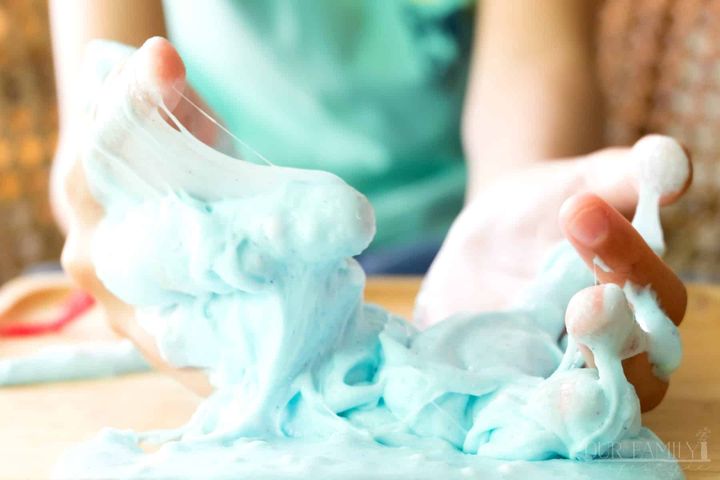 slime sensory play