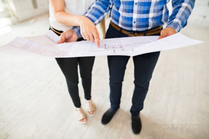 Couple at the Construction Site