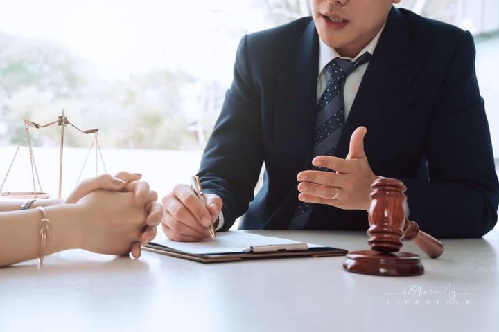 Close Up of Lawyer Meeting with Female Client