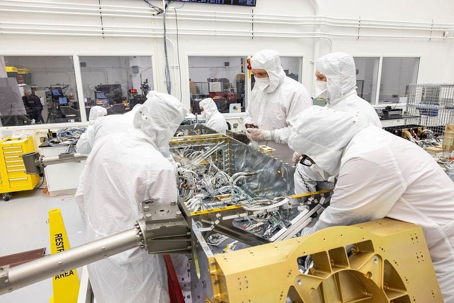 NASA installs Dragonfly flight harness for nuclear-powered Titan mission