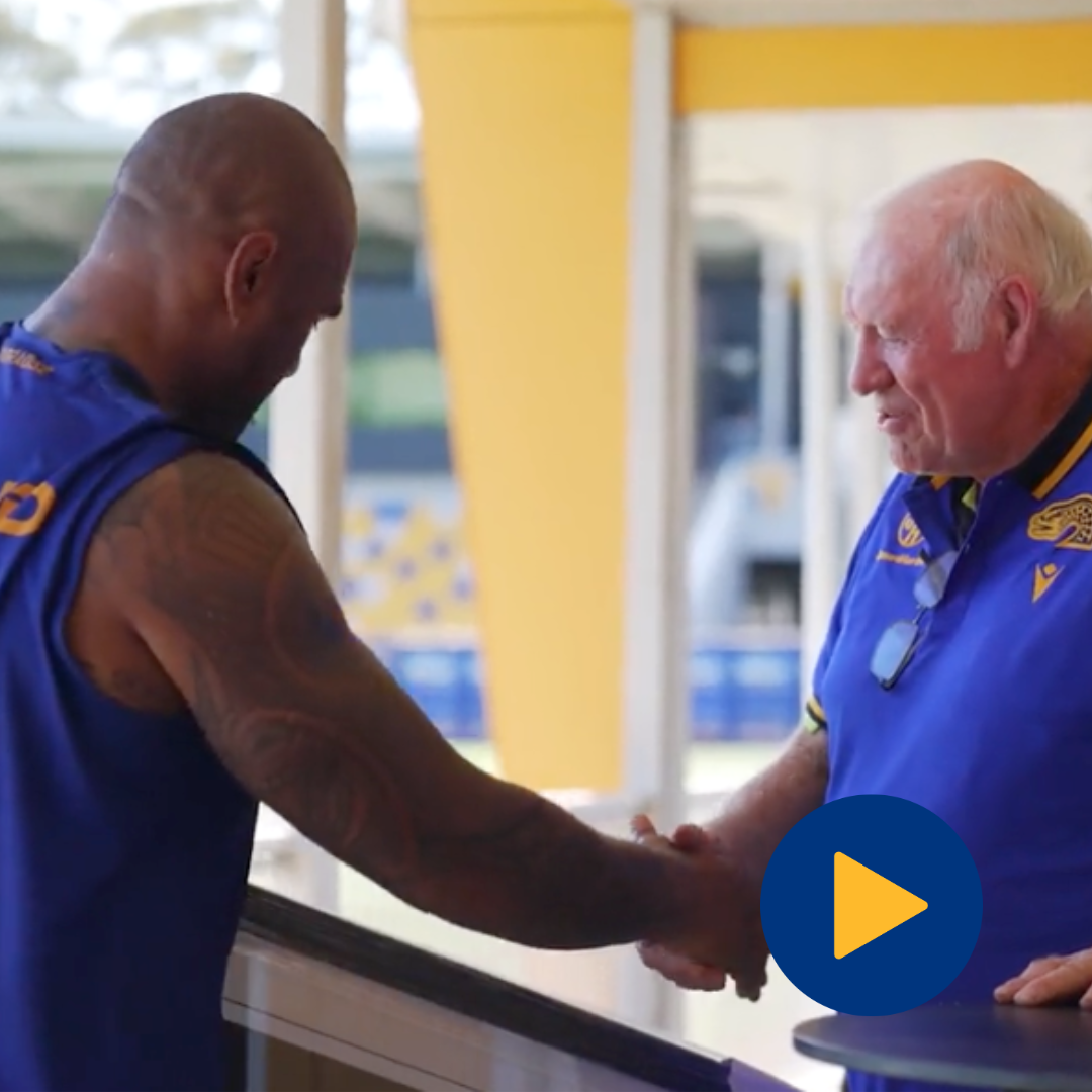 Bob O'Reilly receives recognition for 200 Games at Eels HQ