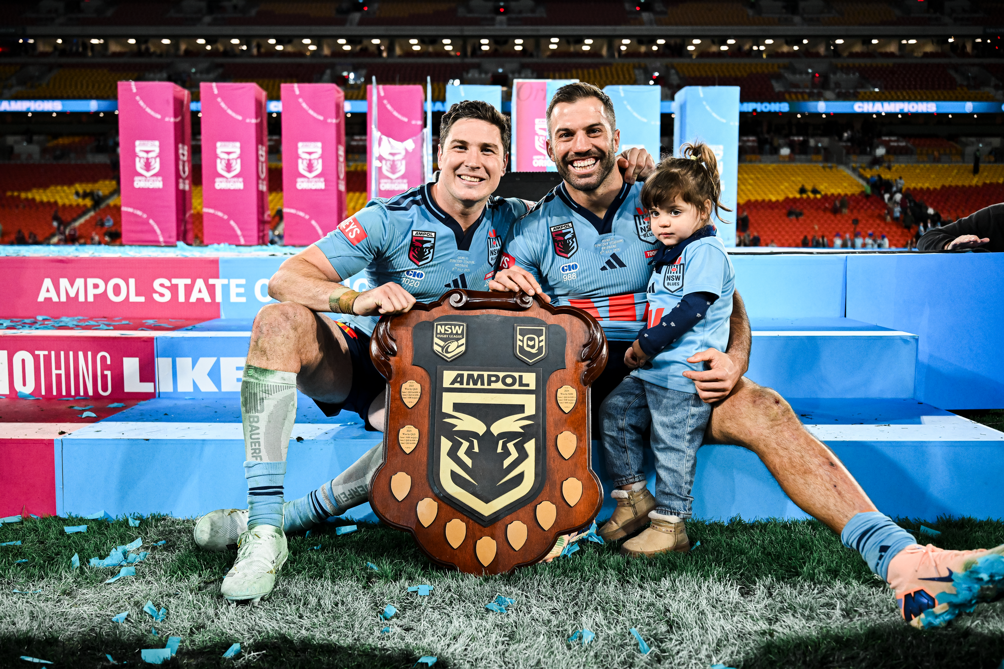 Gallery: Mitch Moses and NSW Blues win Origin decider at Suncorp.