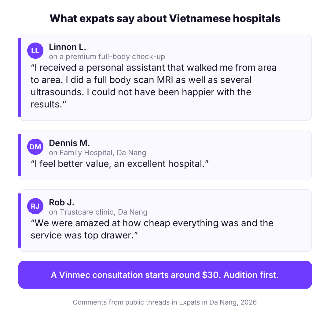 What expats say about Vietnamese hospitals