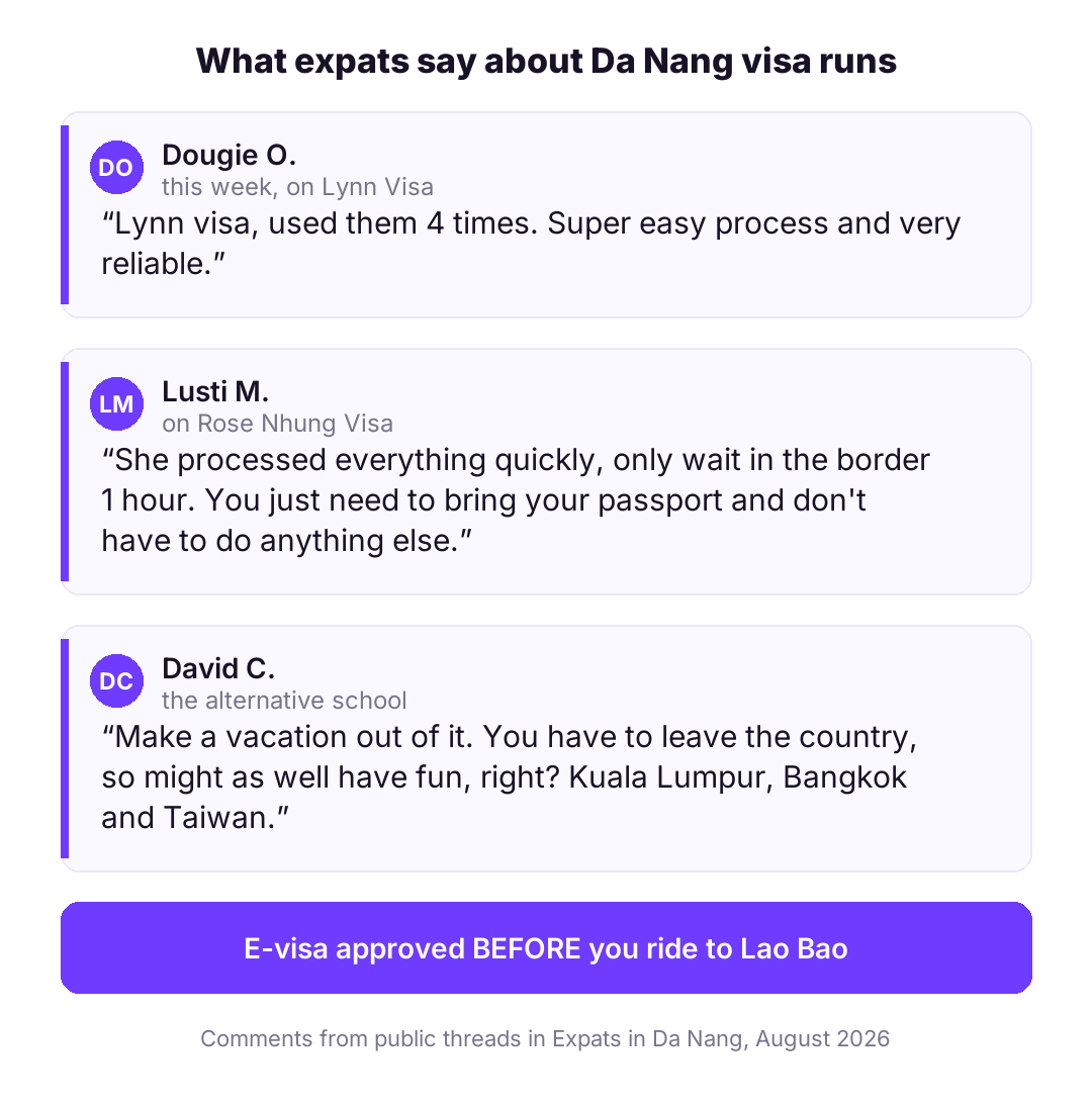 What expats say about Da Nang visa runs