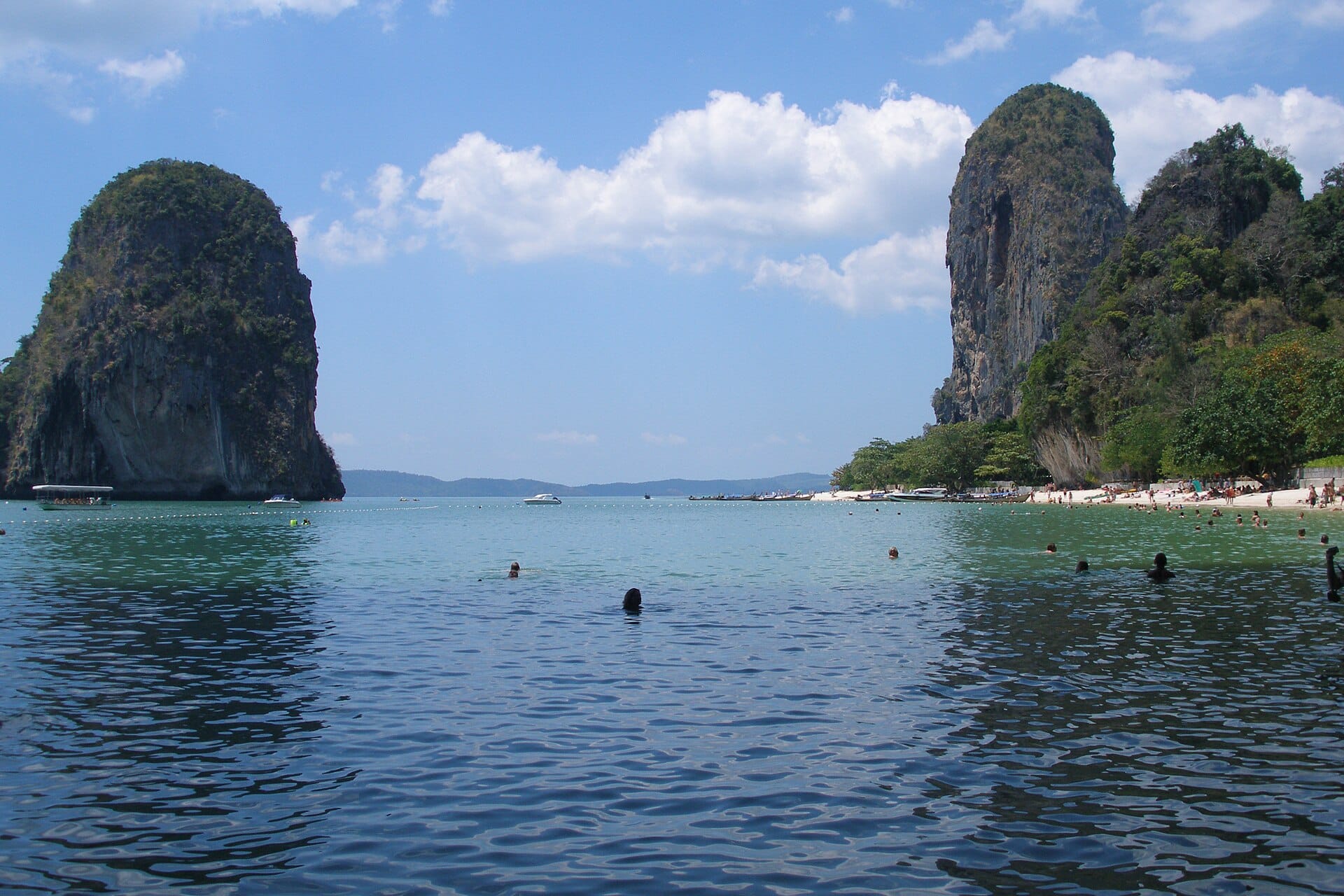 A quiet beach in southern Thailand