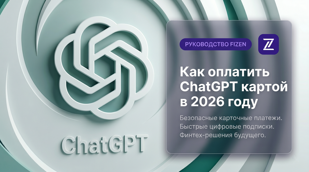 Оплата ChatGPT картой Fizen в 2026 году простая инструкция
