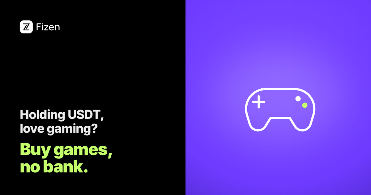 Buy games and in-game items with crypto using a USDT Visa card