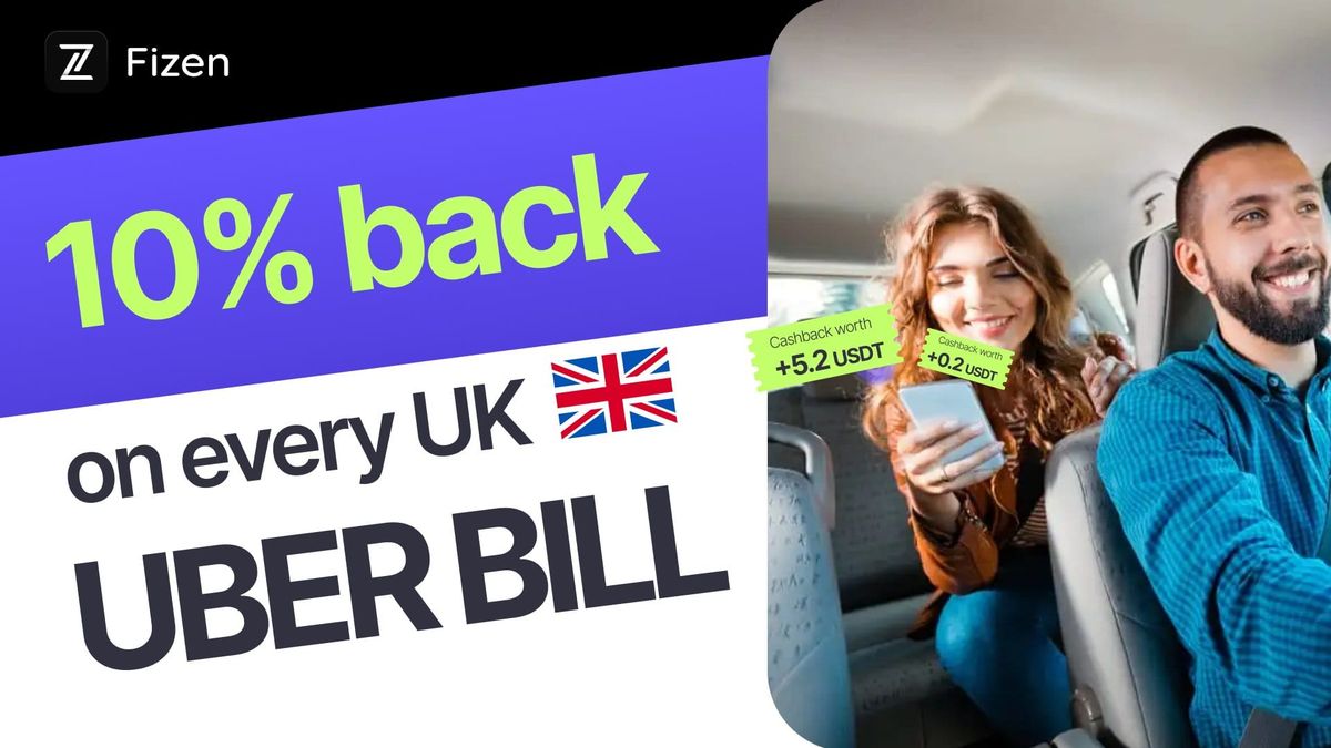 10% back on every UK Uber bill with Fizen Card
