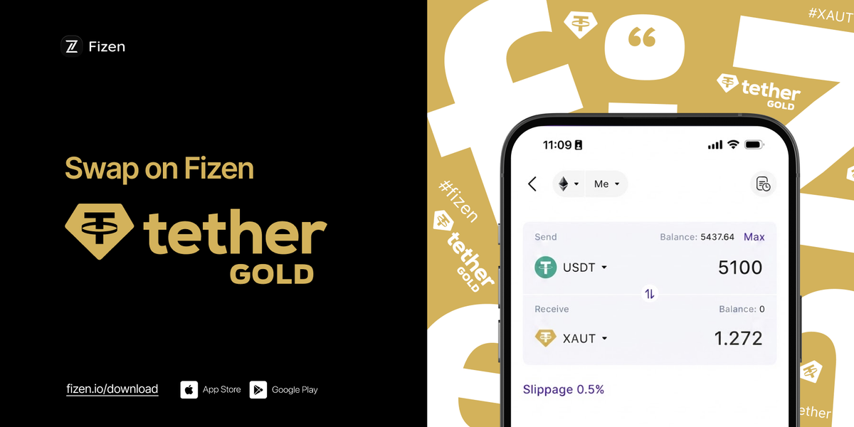 How to Buy Tether Gold (XAUT) on Fizen: Step-by-Step Guide