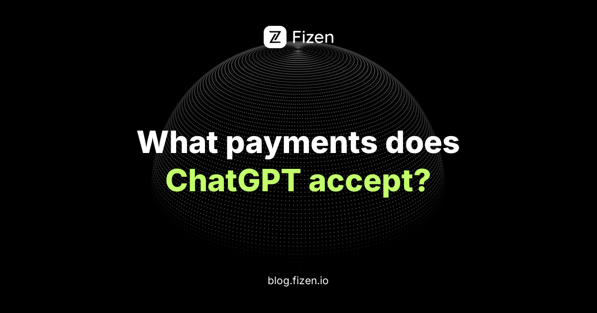What payments does ChatGPT accept, on a dark abstract background