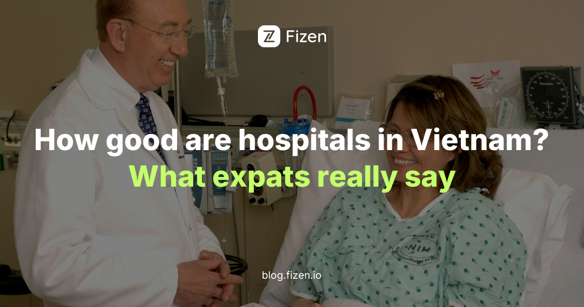 Doctor talking with a smiling patient in a hospital