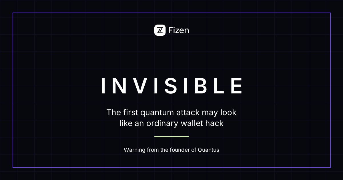 Warning that the first quantum-powered crypto attack could look like an ordinary wallet hack