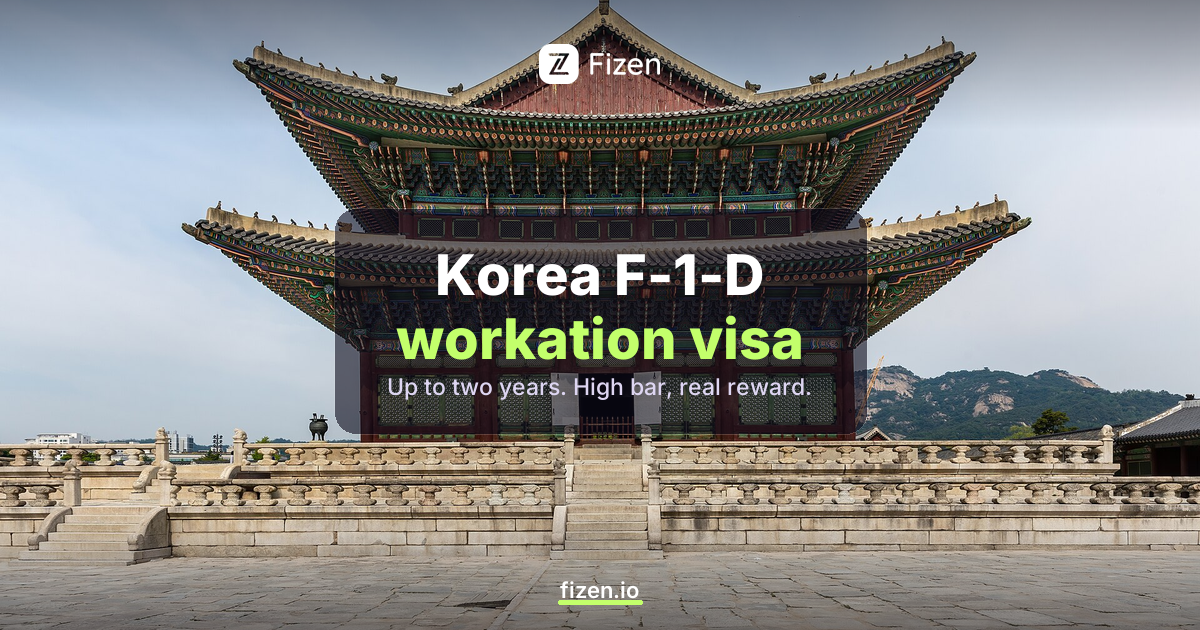 Korea's F-1-D Workation Visa: Two Years in Seoul, If You Earn Enough (2026)