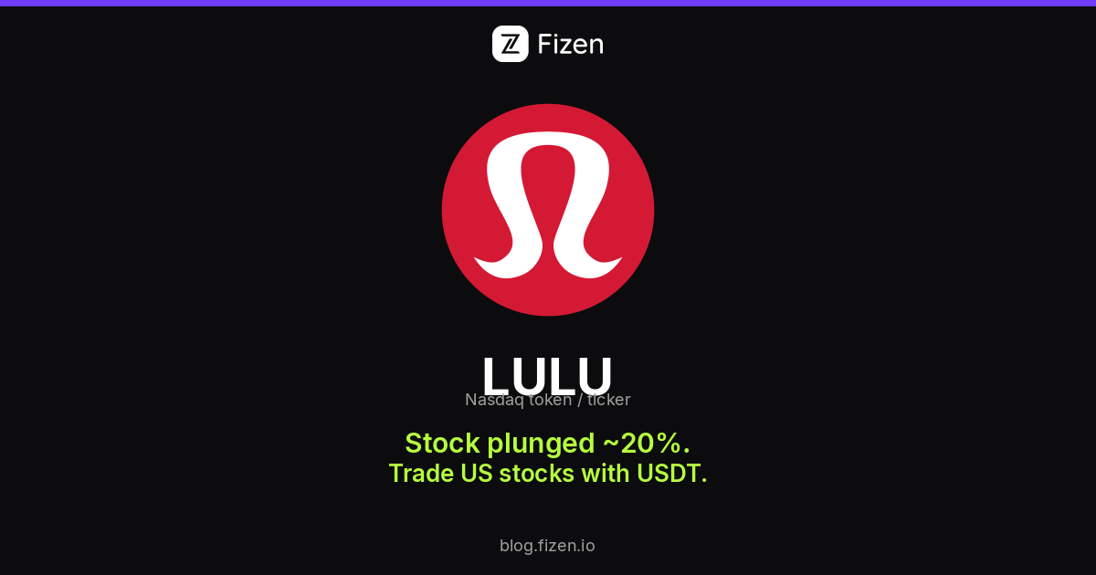 Lululemon LULU logo and ticker for USDT stocks guide