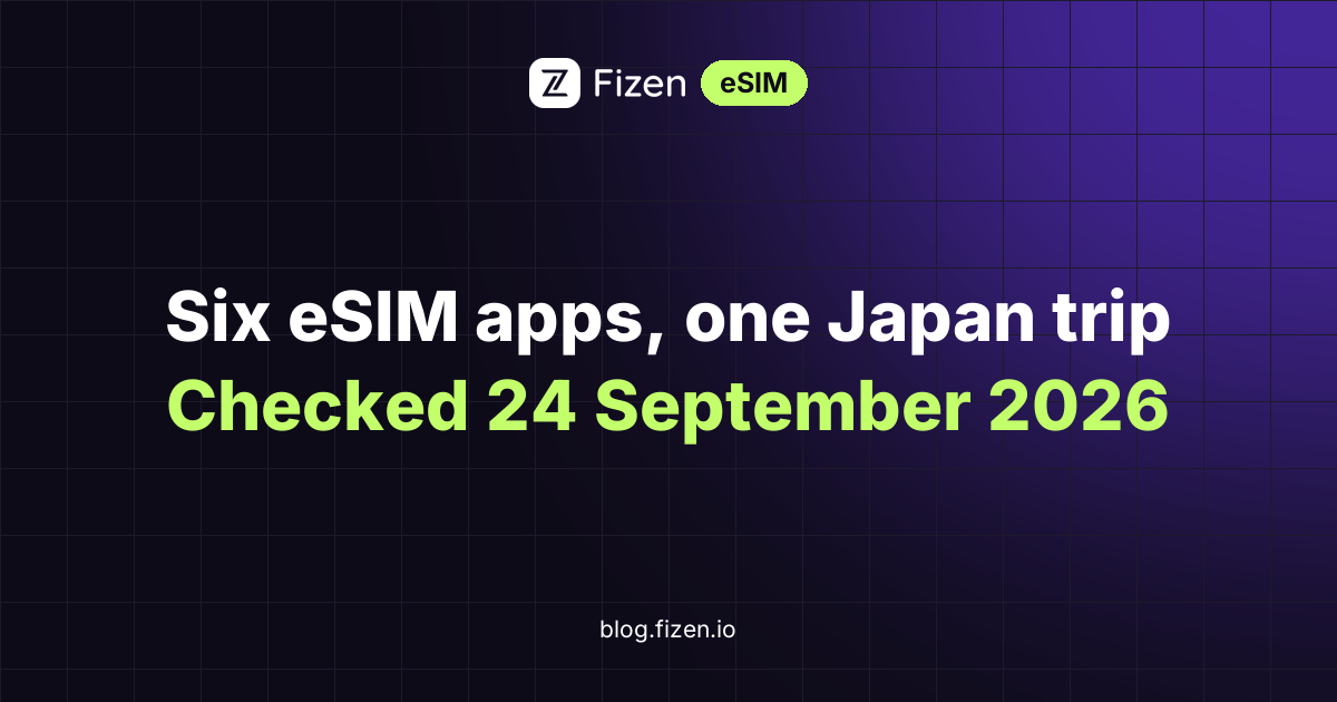 We Priced Six eSIM Apps on the Same Japan Trip, Including Our Own. We Do Not Win Every Row