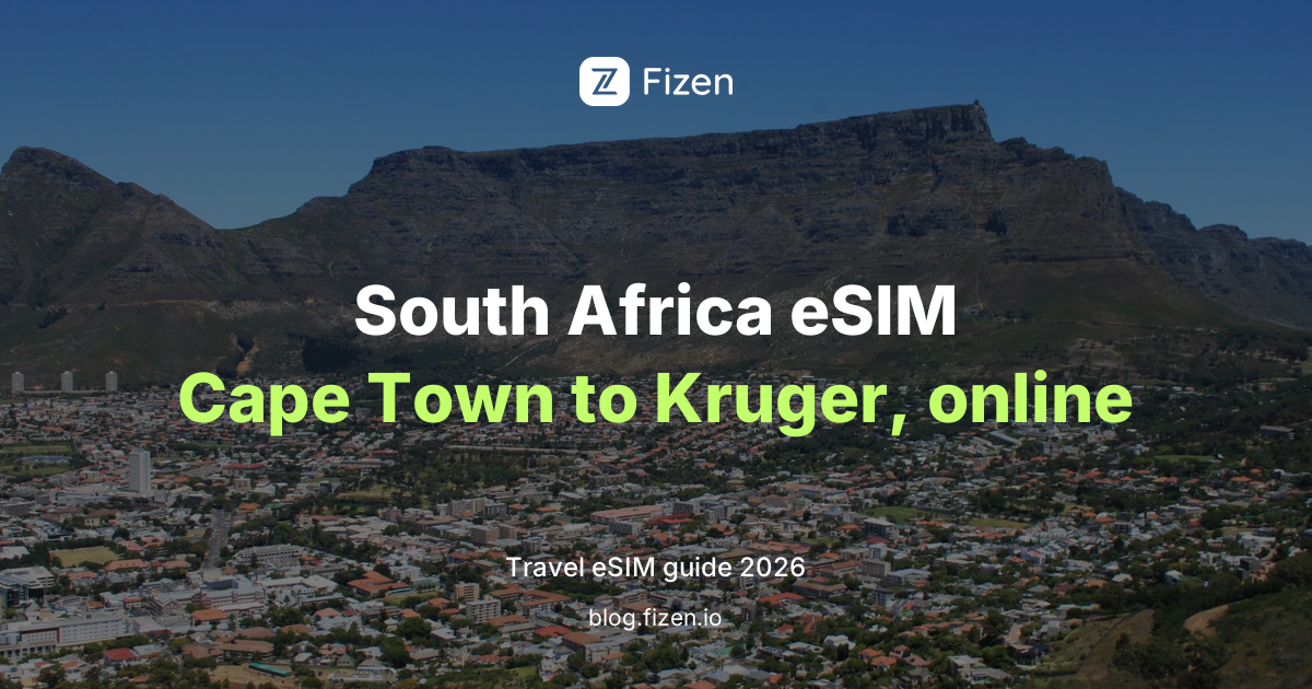 Best eSIM for South Africa 2026: Cape Town, Johannesburg and Safari Guide