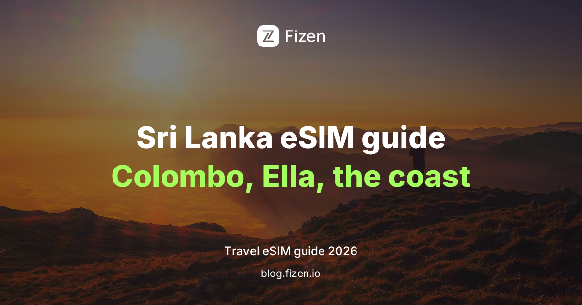 Best eSIM for Sri Lanka 2026: Colombo, the Hill Country Train and the South Coast
