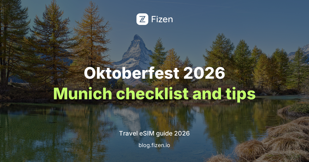 Oktoberfest 2026 Checklist: Dates, Cash, Munich Transport and eSIM Tips
