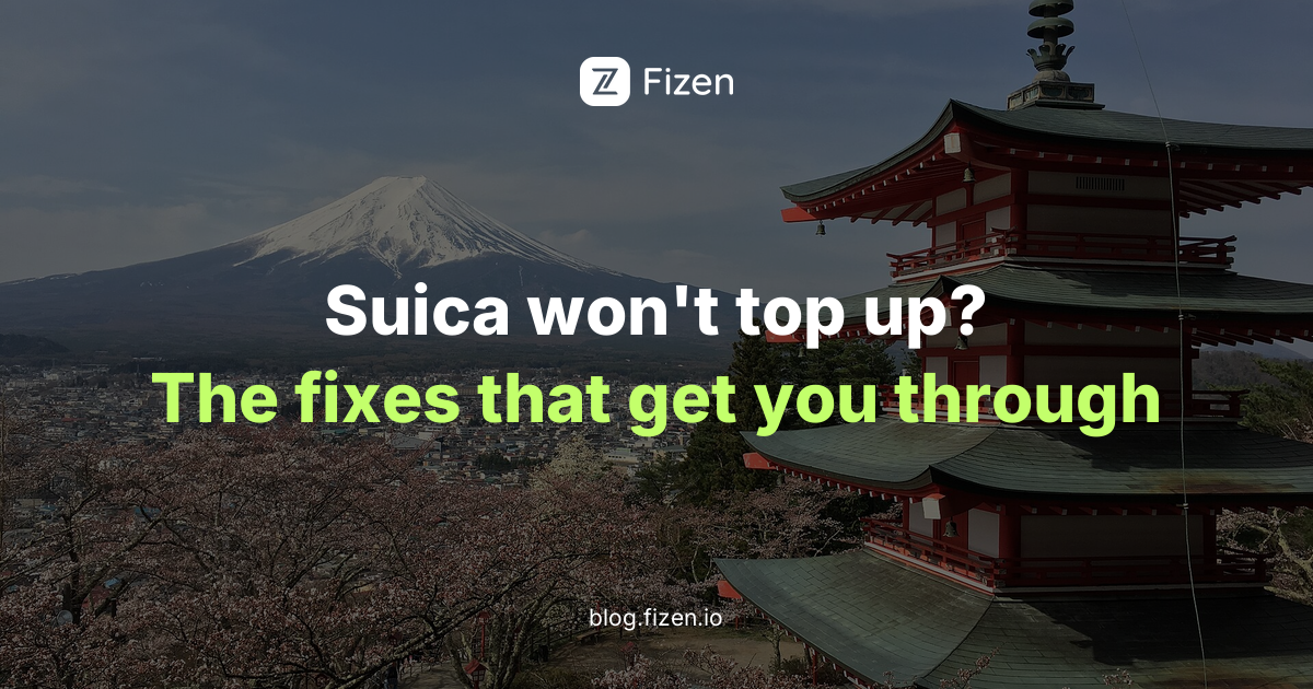 Apple Pay Suica Won't Top Up With Your Visa? The 2026 Fix List for Japan