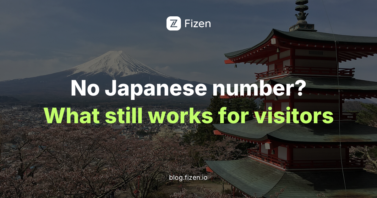 Apps That Need a Japanese Phone Number, and What Tourists Do Instead (2026)
