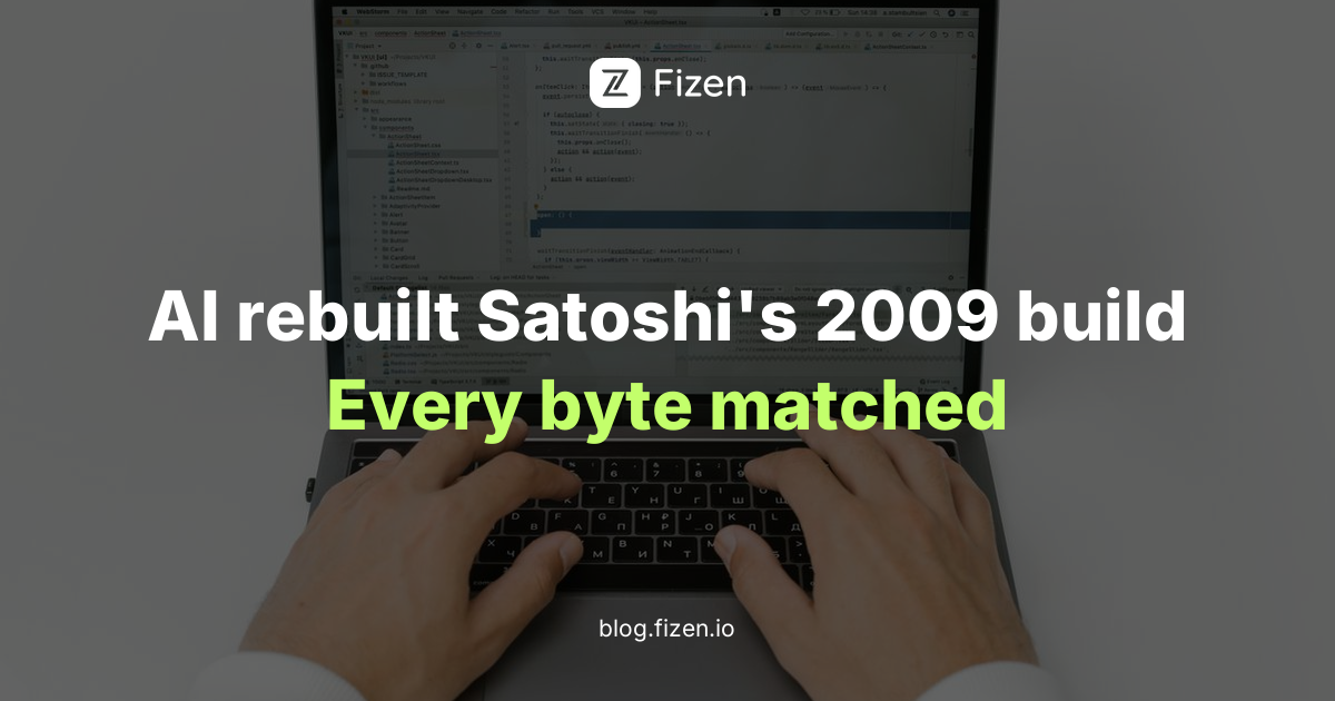 AI Helped Rebuild Satoshi's Original Bitcoin Program, Byte for Byte