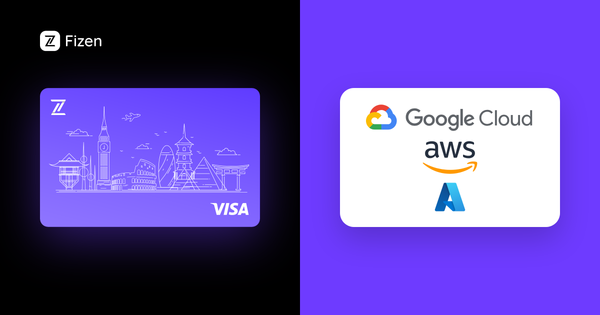 Fizen Card — The Best Crypto Card for AWS, Google Cloud & Azure