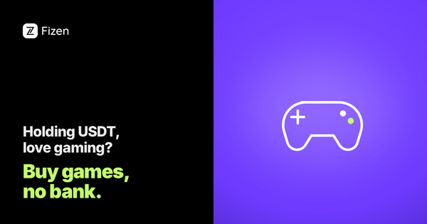 Buy games and in-game items with crypto using a USDT Visa card