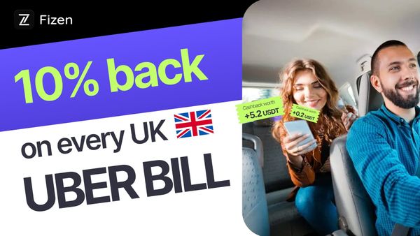10% back on every UK Uber bill with Fizen Card