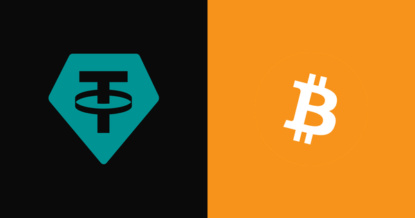 Tether and Bitcoin logos side by side, marking Tether's collapsed Uruguay Bitcoin mining project