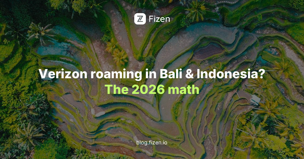Verizon roaming costs in Bali & Indonesia 2026 vs travel eSIM