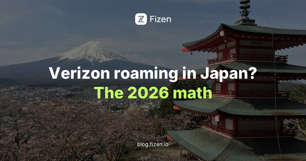 Verizon roaming costs in Japan 2026 vs travel eSIM
