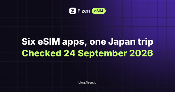 We Priced Six eSIM Apps on the Same Japan Trip, Including Our Own. We Do Not Win Every Row