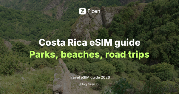 Best Travel eSIM for Costa Rica (2026): National Parks, Waze and Real Coverage