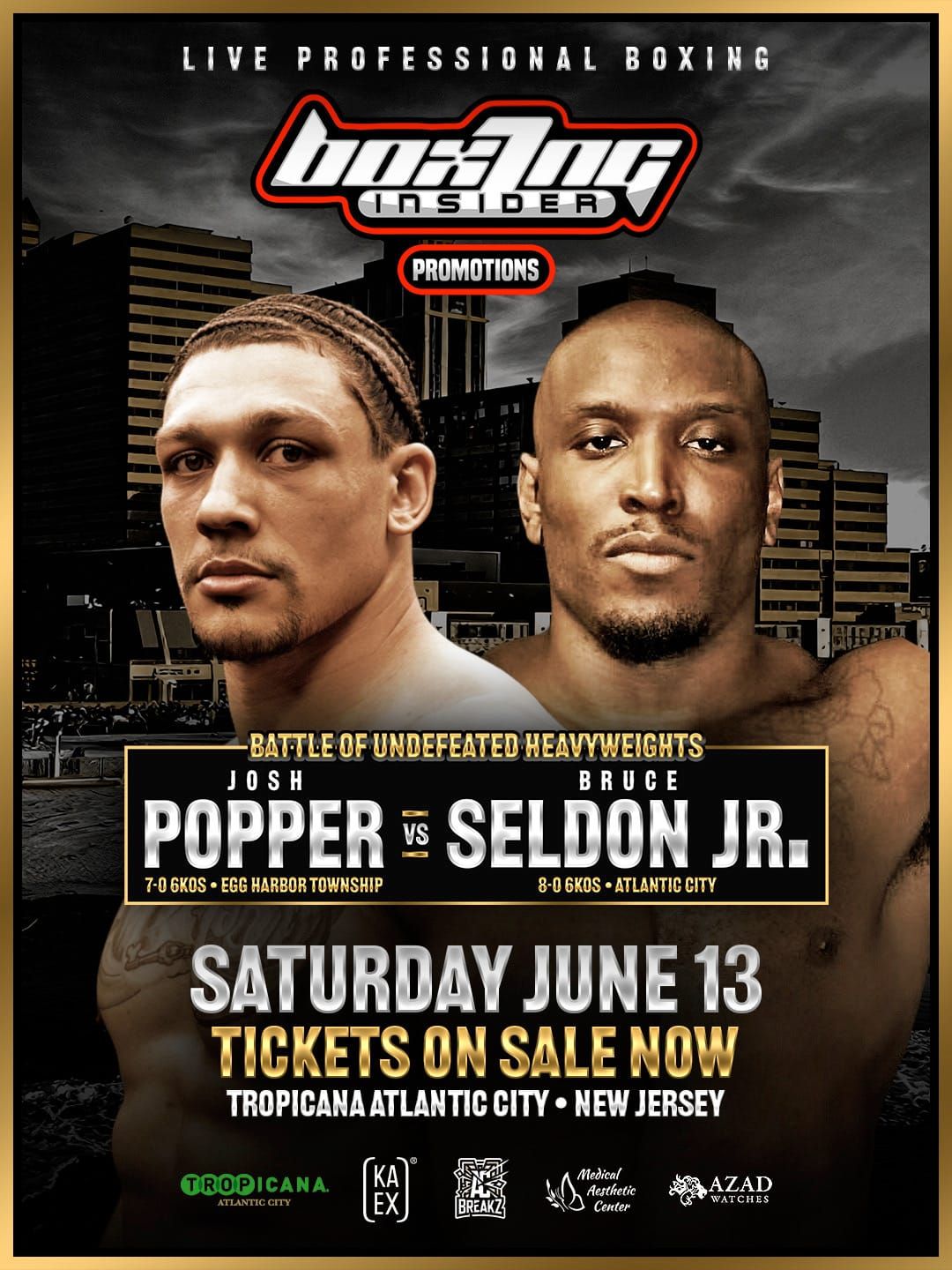 Boxing Insider Reaches Its Biggest Moment Yet - Two Undefeated South Jersey Heavyweights, One Ring, One Winner