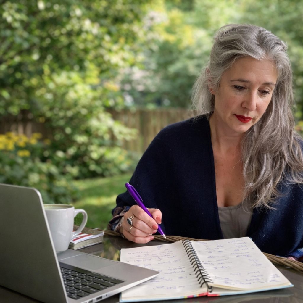 woman working from home on laptop after losing income, reflecting on how to make money from home after network marketing business closed