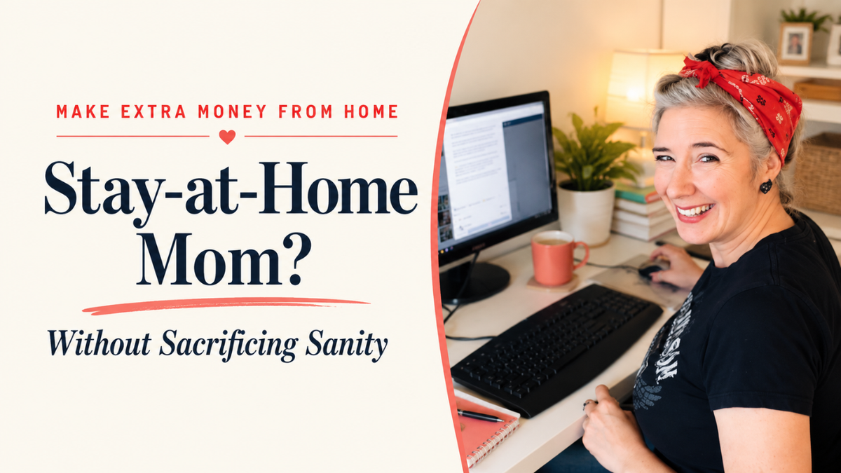 How to Make Extra Money from Home as a Stay-at-Home Mom Without Sacrificing Sanity