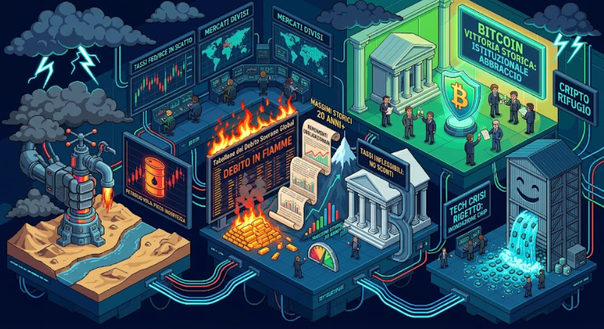 ⚠️ INCUBO TASSI E GUERRA DEL SILICIO: L'EUROPA E IL GIAPPONE CROLLANO, MENTRE WALL STREET APRE LE PORTE A BITCOIN