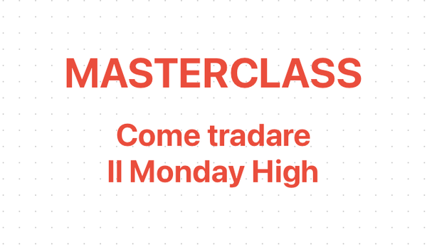 Monday High: Il pattern istituzionale che Bitcoin esegue il 90% dei Lunedì [MASTERCLASS] + [BREAKDOWN: Due trade su Bitcoin]