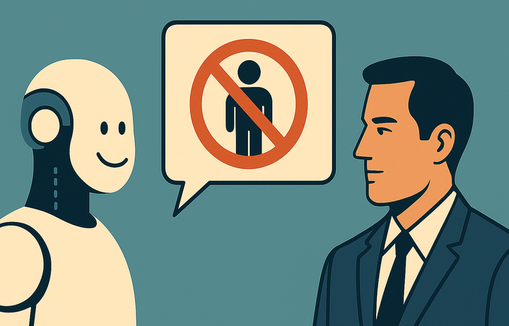 AI Cannot Trust Humans