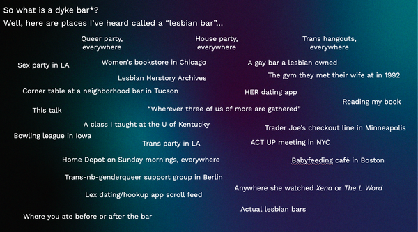 "My Lesbian Bar"