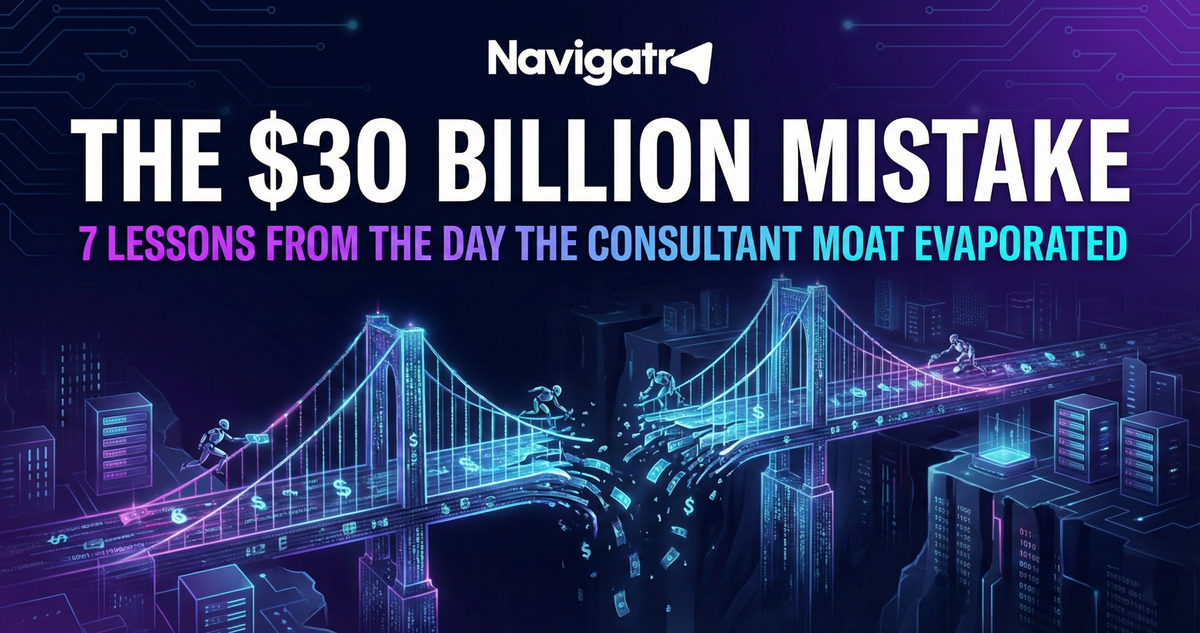 The $30 Billion Mistake: 7 Lessons from the Day the Consultant Moat Evaporated