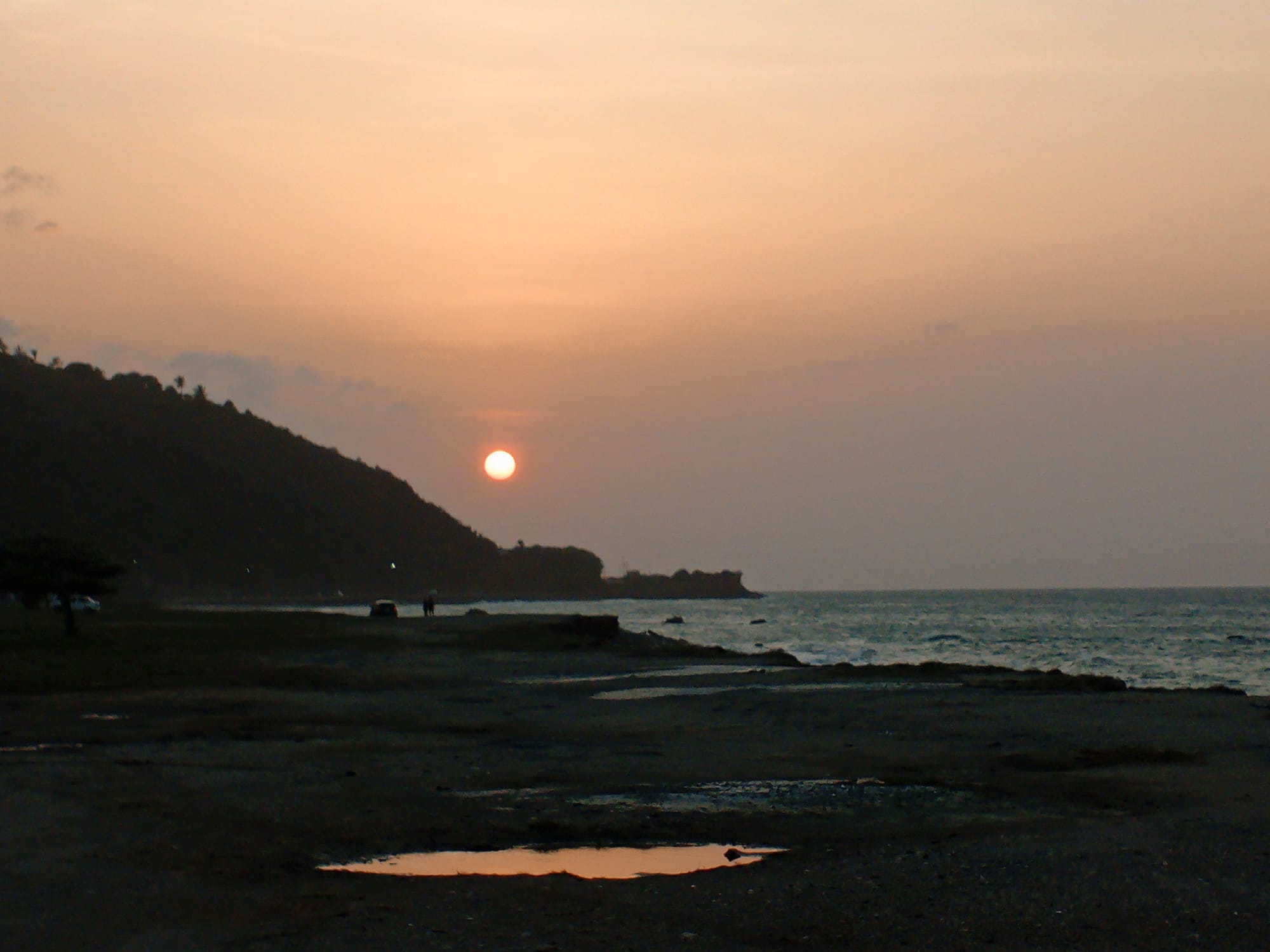 Couché de soleil à la Guaira au Venezuela.