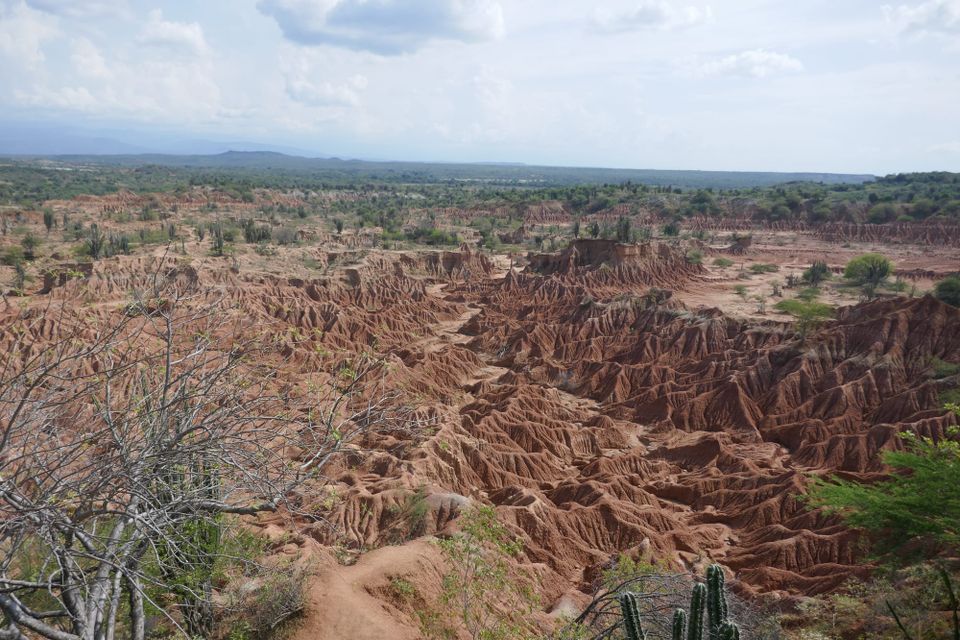 Vue d'ensemble du désert de la Tatacoa dans le département du Huila en Colombie